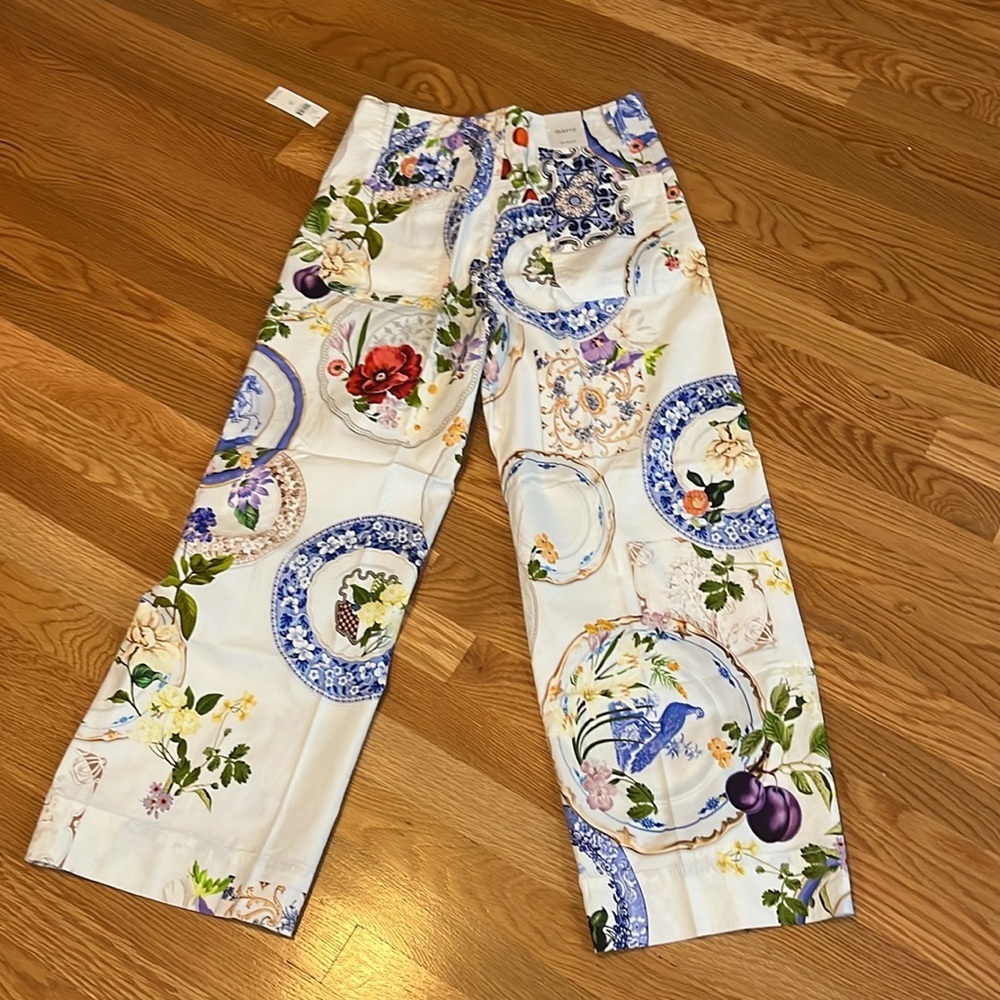 Anthropologie Maeve Colette Wide-Leg Tile Print Pants - Picture 15 of 15